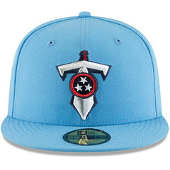 Tennessee Titans New Era Omaha 59FIFTY Fitted Hat - Light Blue Hats