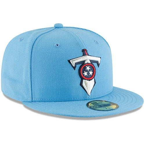 Tennessee Titans New Era Omaha 59FIFTY Fitted Hat - Light Blue Hats