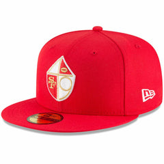 San Francisco 49ers New Era Omaha Throwback 59FIFTY Fitted Hat - Scarlet Hats