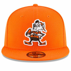 Cleveland Browns New Era Omaha Brownie The Elf Throwback 59FIFTY Fitted Hat - Orange Hats