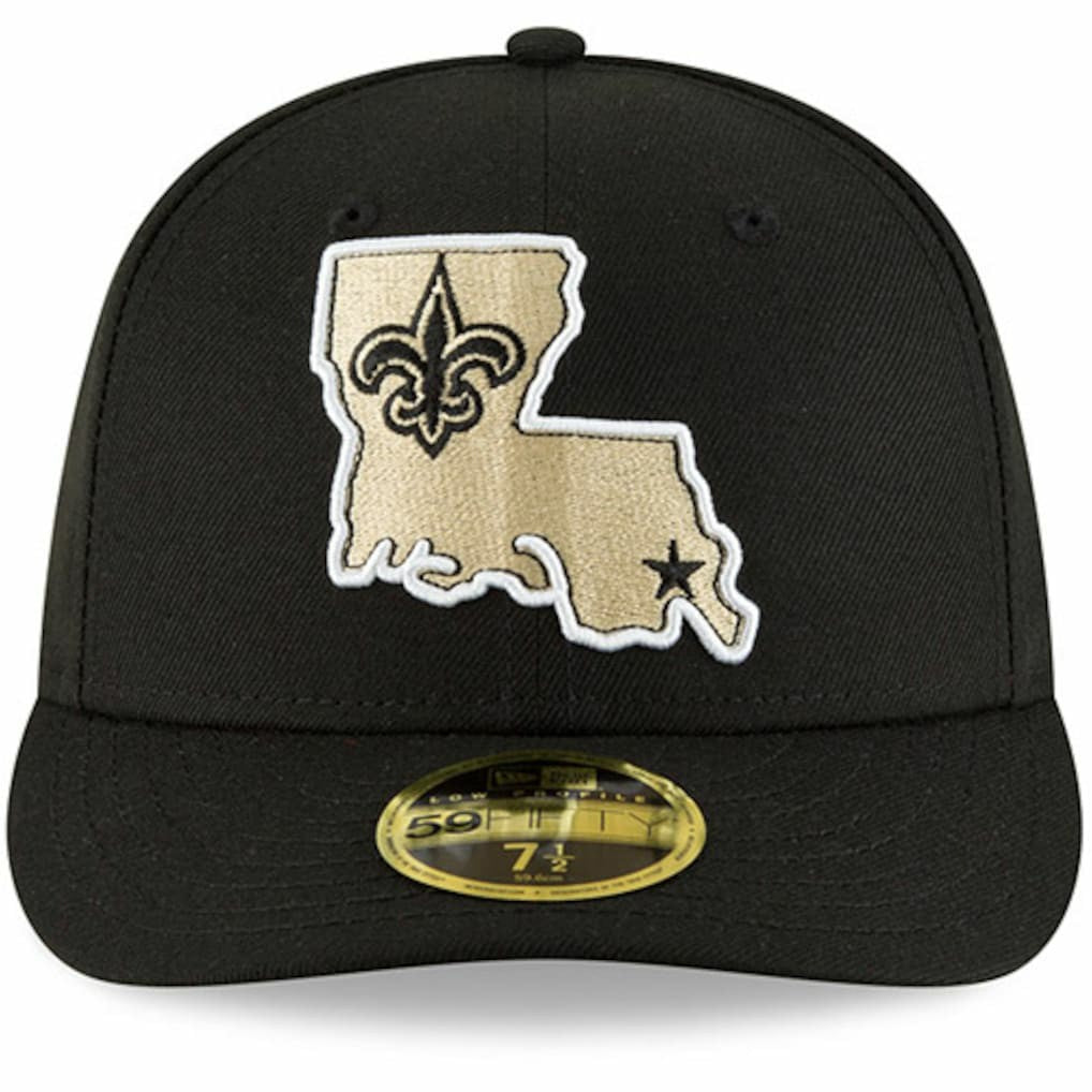 New Orleans Saints New Era Alternate Logo Omaha Low Profile 59FIFTY Fitted Hat - Black Hats