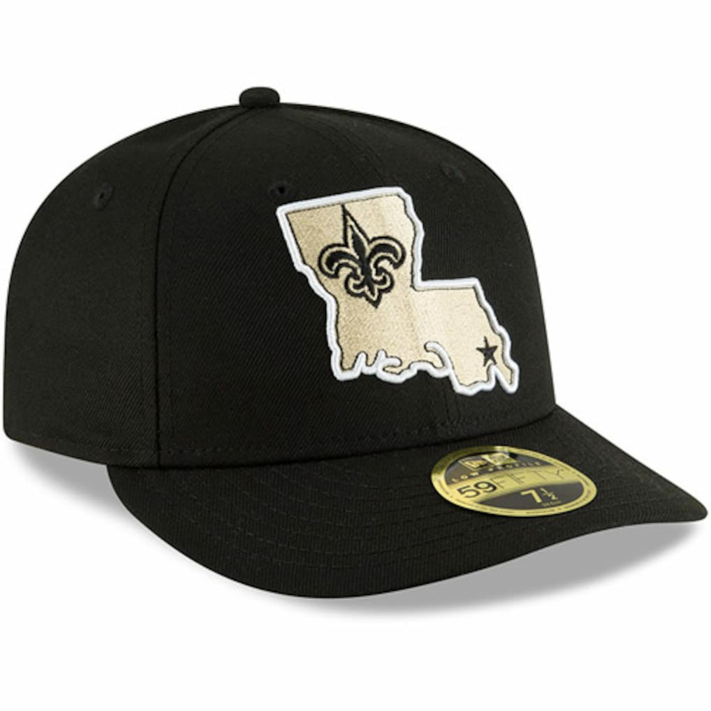 New Orleans Saints New Era Alternate Logo Omaha Low Profile 59FIFTY Fitted Hat - Black Hats