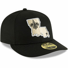 New Orleans Saints New Era Alternate Logo Omaha Low Profile 59FIFTY Fitted Hat - Black Hats