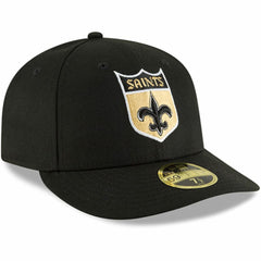 New Orleans Saints New Era Omaha Throwback Low Profile 59FIFTY Fitted Hat - Black Hats