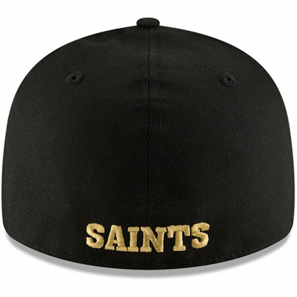 New Orleans Saints New Era Omaha Throwback Low Profile 59FIFTY Fitted Hat - Black Hats
