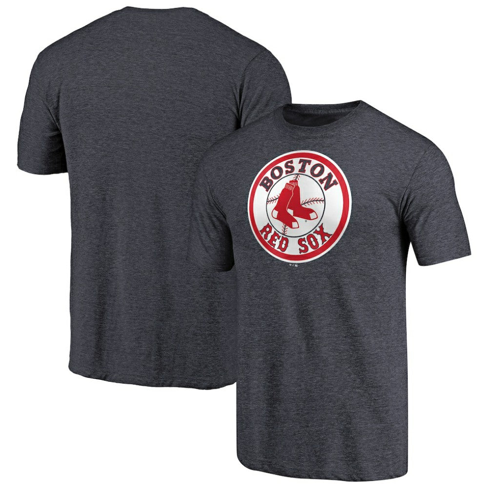 Boston Red Sox Cooperstown Collection Forbes Tri-Blend T-Shirt - Heathered Navy T-shirts