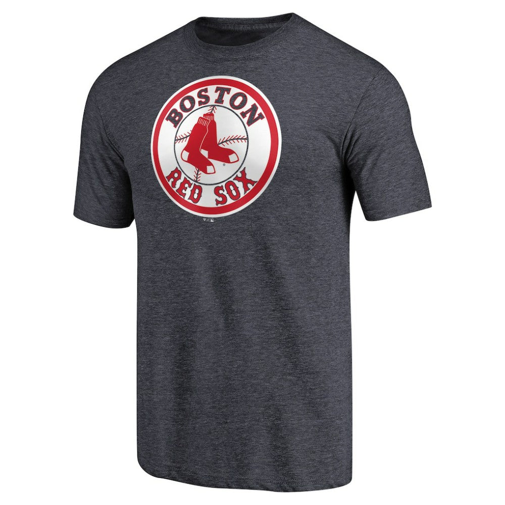 Boston Red Sox Cooperstown Collection Forbes Tri-Blend T-Shirt - Heathered Navy T-shirts