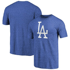 Los Angeles Dodgers Cooperstown Collection Forbes Tri-Blend T-Shirt - Heathered Royal T-shirts