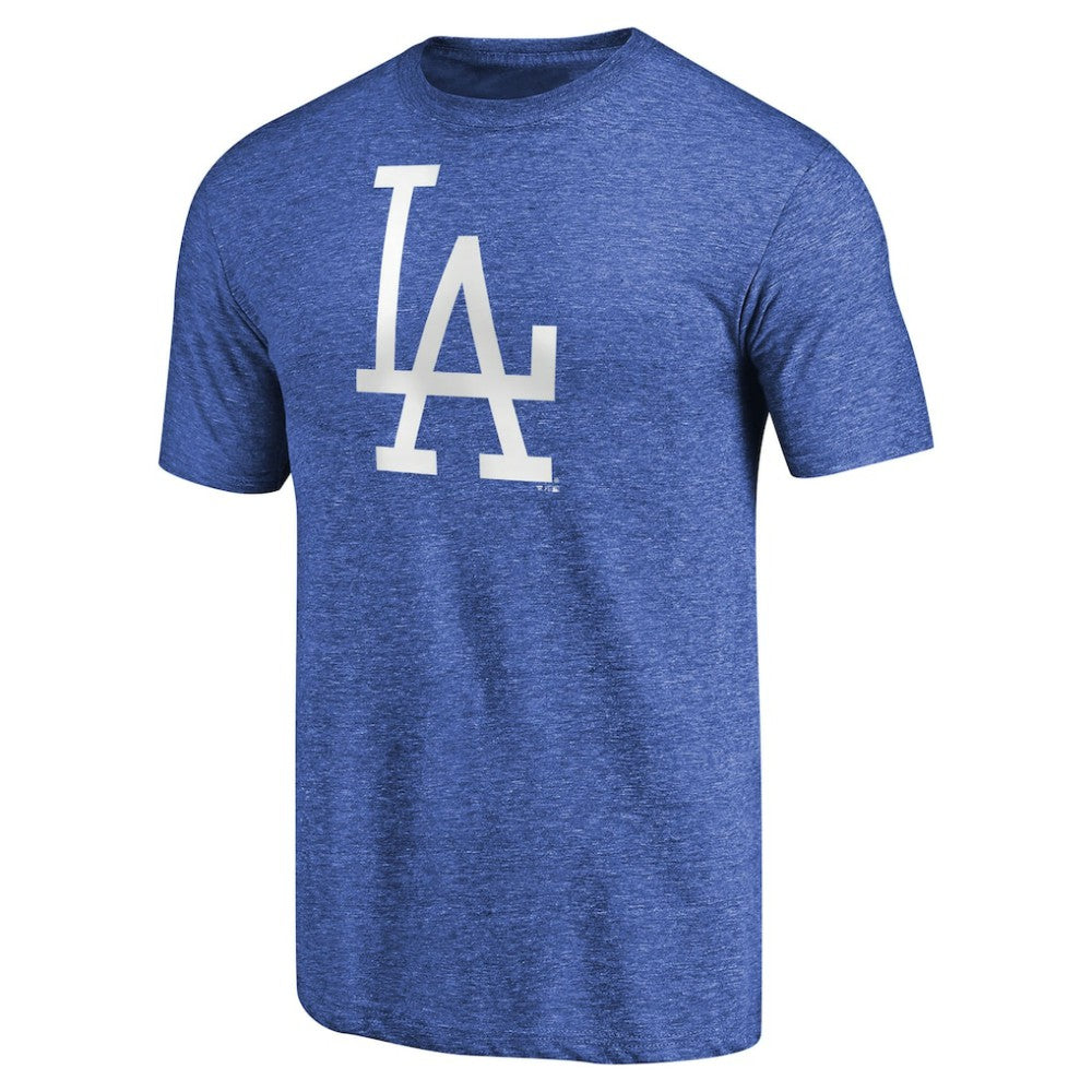 Los Angeles Dodgers Cooperstown Collection Forbes Tri-Blend T-Shirt - Heathered Royal T-shirts