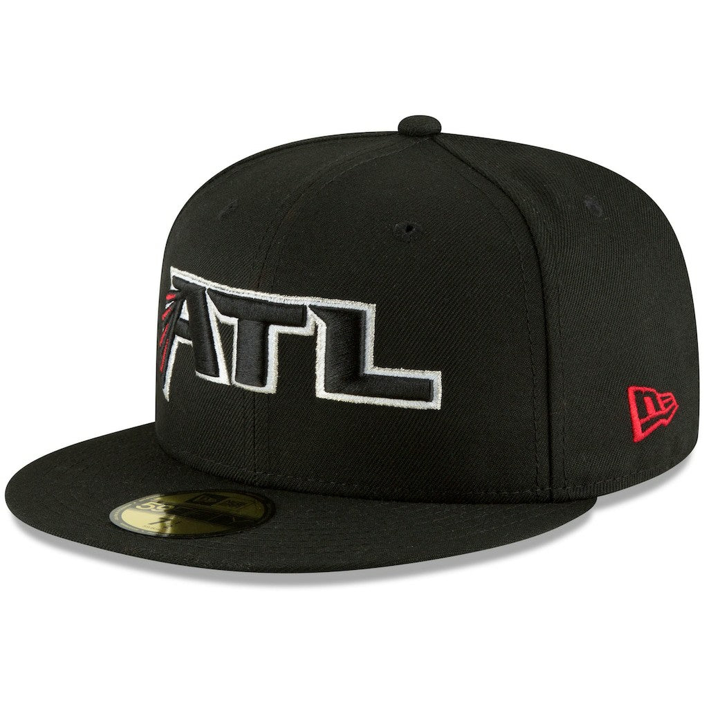 Atlanta Falcons New Era Omaha 59FIFTY Fitted Hat - Black Hats