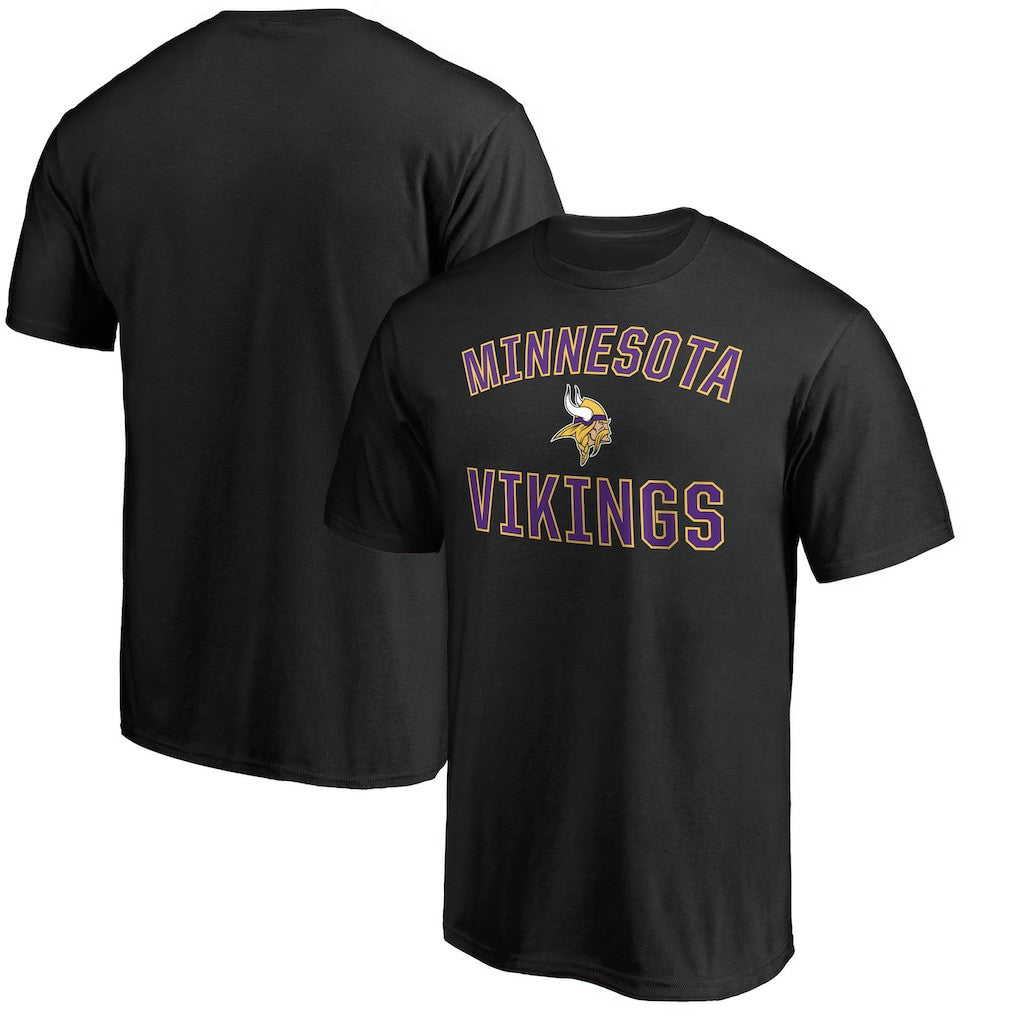 Minnesota Vikings Victory Arch T-Shirt - Black T-shirts