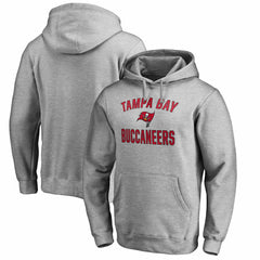 Tampa Bay Buccaneers Victory Arch Pullover Hoodie - Heathered Gray Hoodies