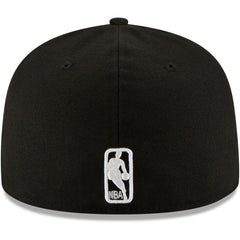 New York Knicks Black & White Logo 59FIFTY Fitted Hat Black - New Era