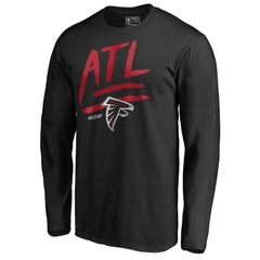 Atlanta Falcons Rise Up Long Sleeve T-Shirt - Black T-shirts