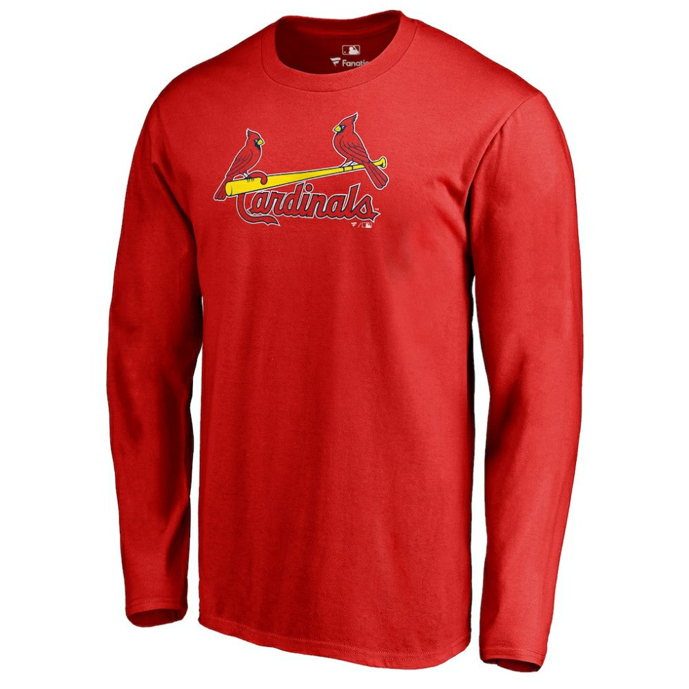 St. Louis Cardinals Team Wordmark Long Sleeve T-Shirt - Red T-shirts
