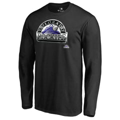 Colorado Rockies Midnight Mascot Long Sleeve T-Shirt - Black T-shirts