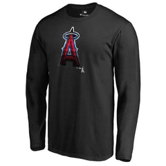 Los Angeles Angels Midnight Mascot Long Sleeve T-Shirt - Black T-shirts
