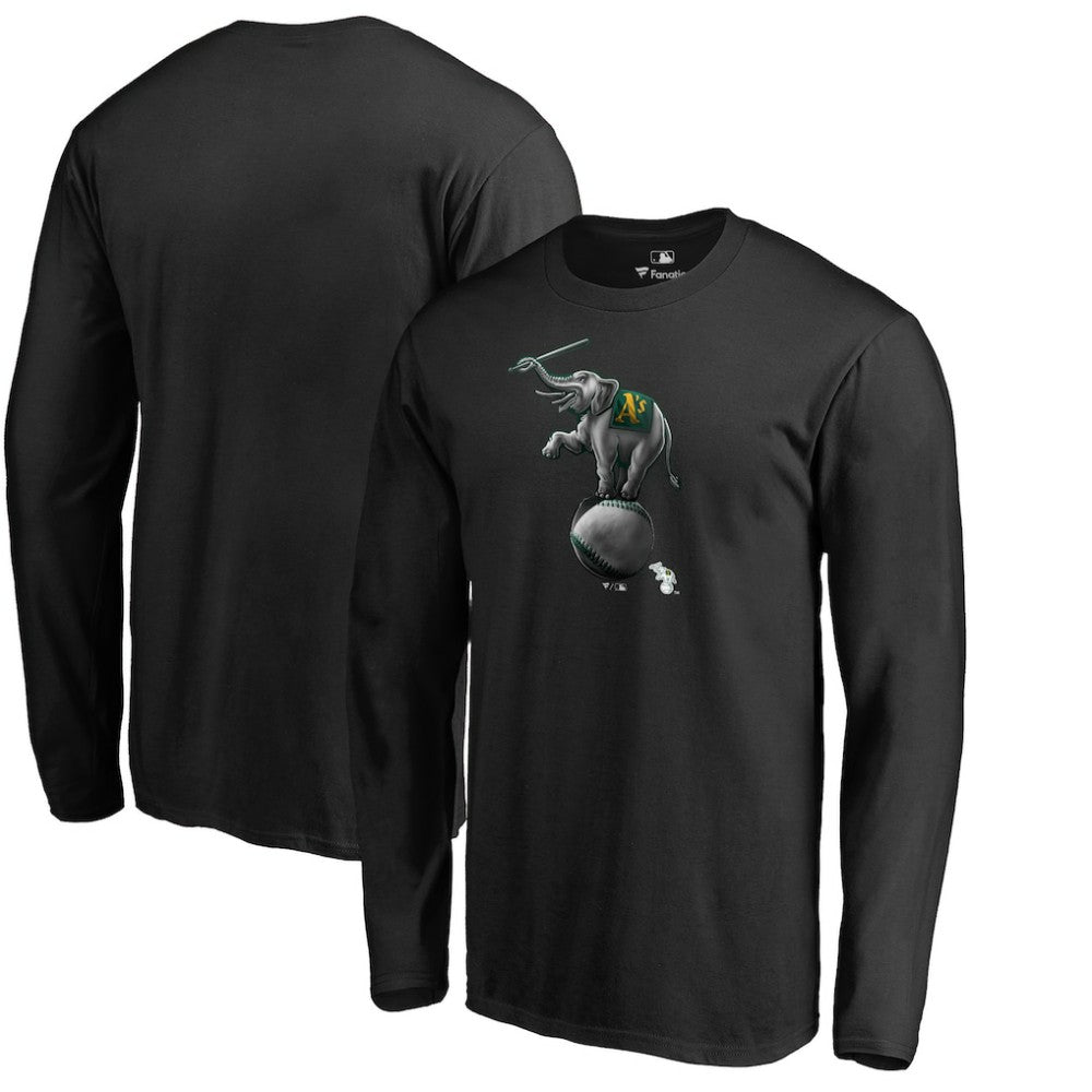 Athletics Midnight Mascot Long Sleeve T-Shirt - Black T-shirts