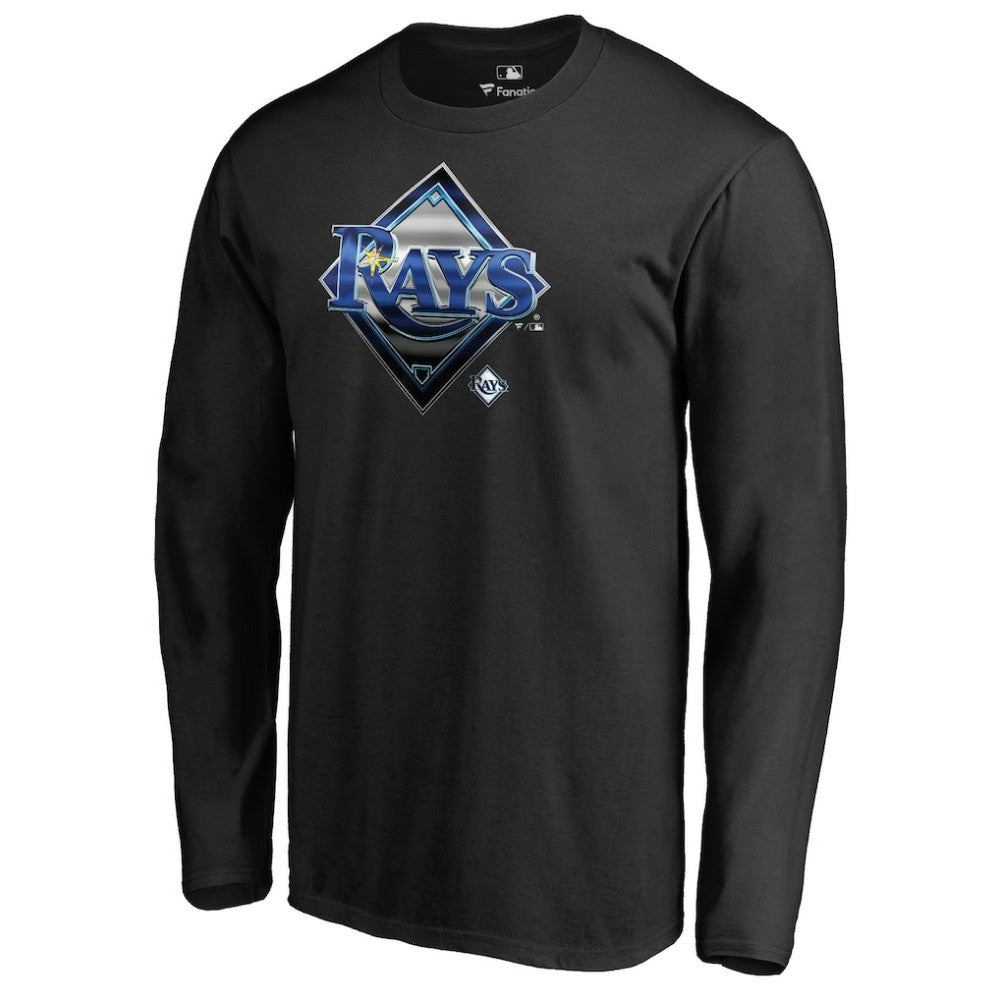 Tampa Bay Rays Midnight Mascot Long Sleeve T-Shirt - Black T-shirts