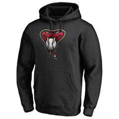 Arizona Diamondbacks Midnight Mascot Pullover Hoodie - Black Hoodies