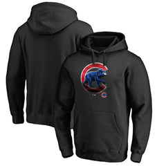 Chicago Cubs Midnight Mascot Pullover Hoodie - Black Hoodies