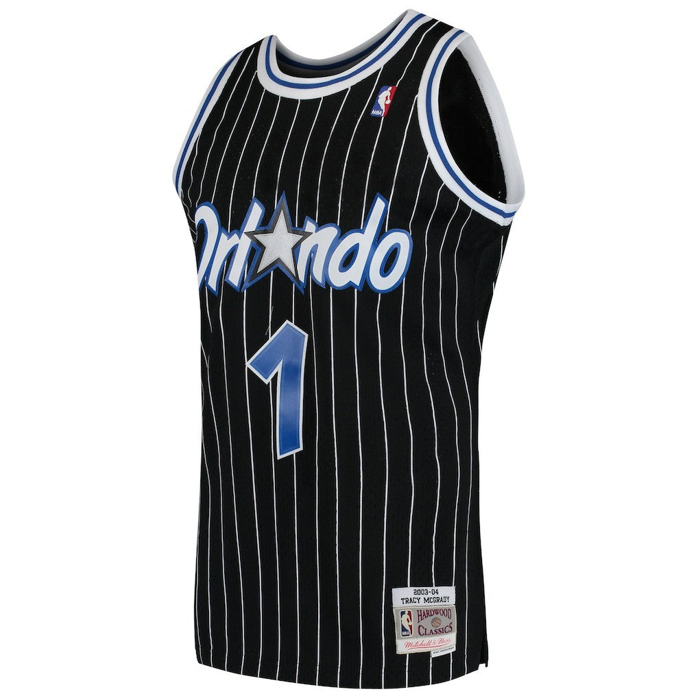Tracy McGrady Orlando Magic Hardwood Classics Swingman Jersey Black - Mitchell & Ness