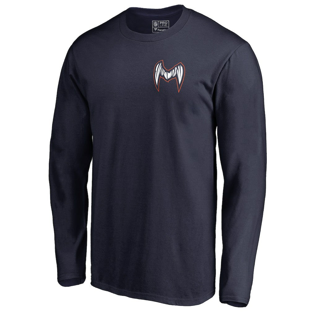 Chicago Bears Midway Monster Long Sleeve T-Shirt - Navy T-shirts
