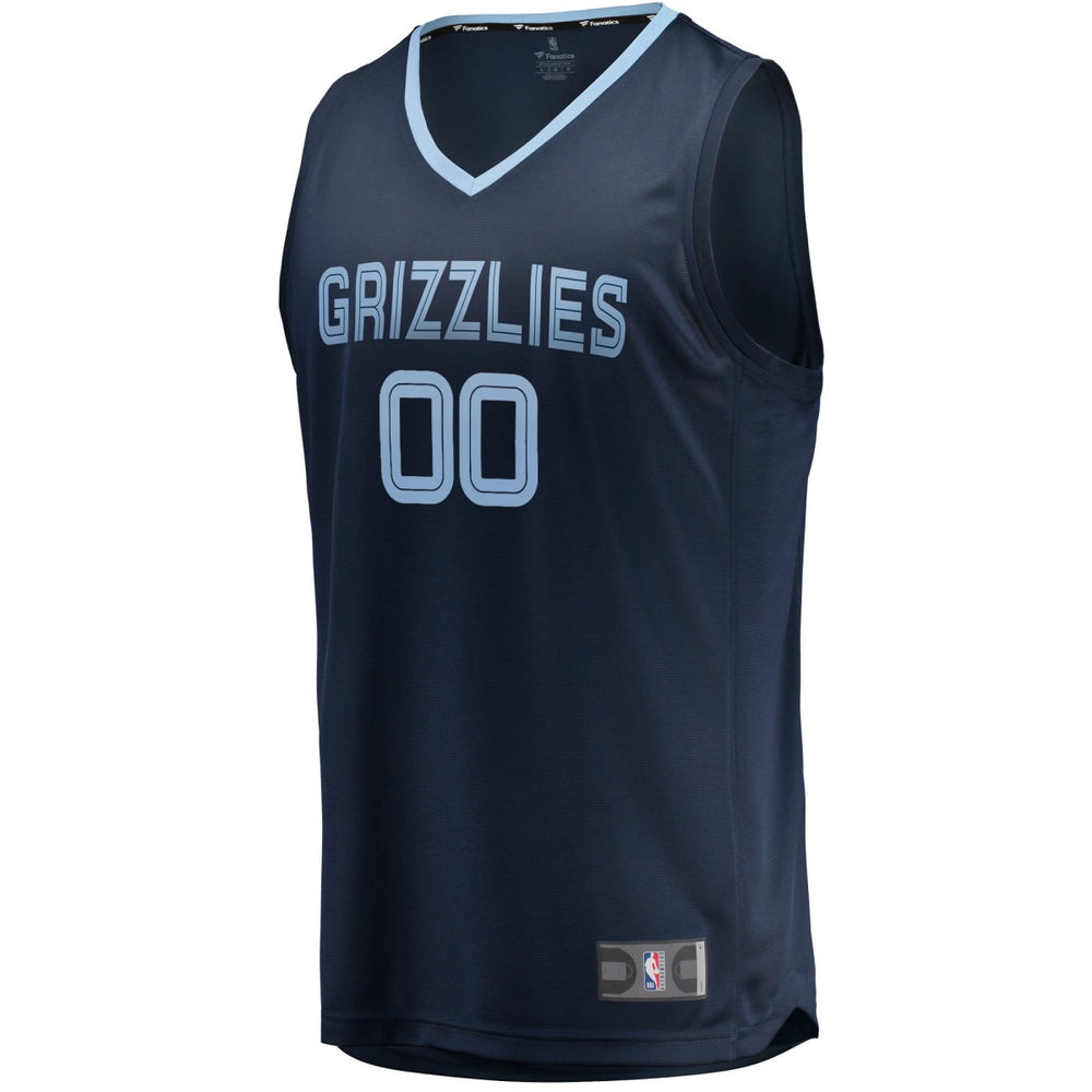 Memphis Grizzlies Fast Break Custom Replica Jersey Navy Icon Edition - Fanatics