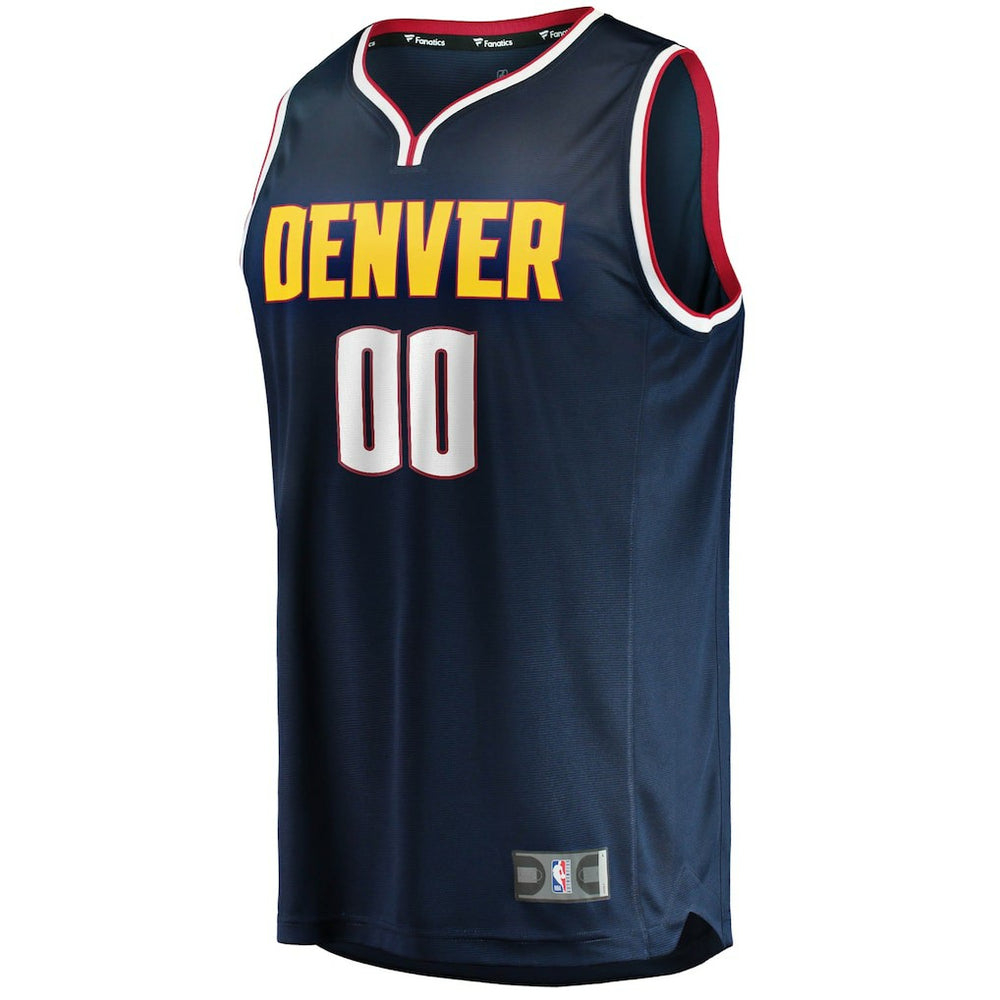 Denver Nuggets Youth Fast Break Custom Replica Jersey Navy Icon Edition - Fanatics