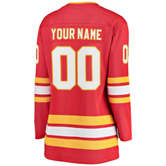 Calgary Flames Fanatics Women's Home Breakaway Custom Jersey - Red | US 3239507