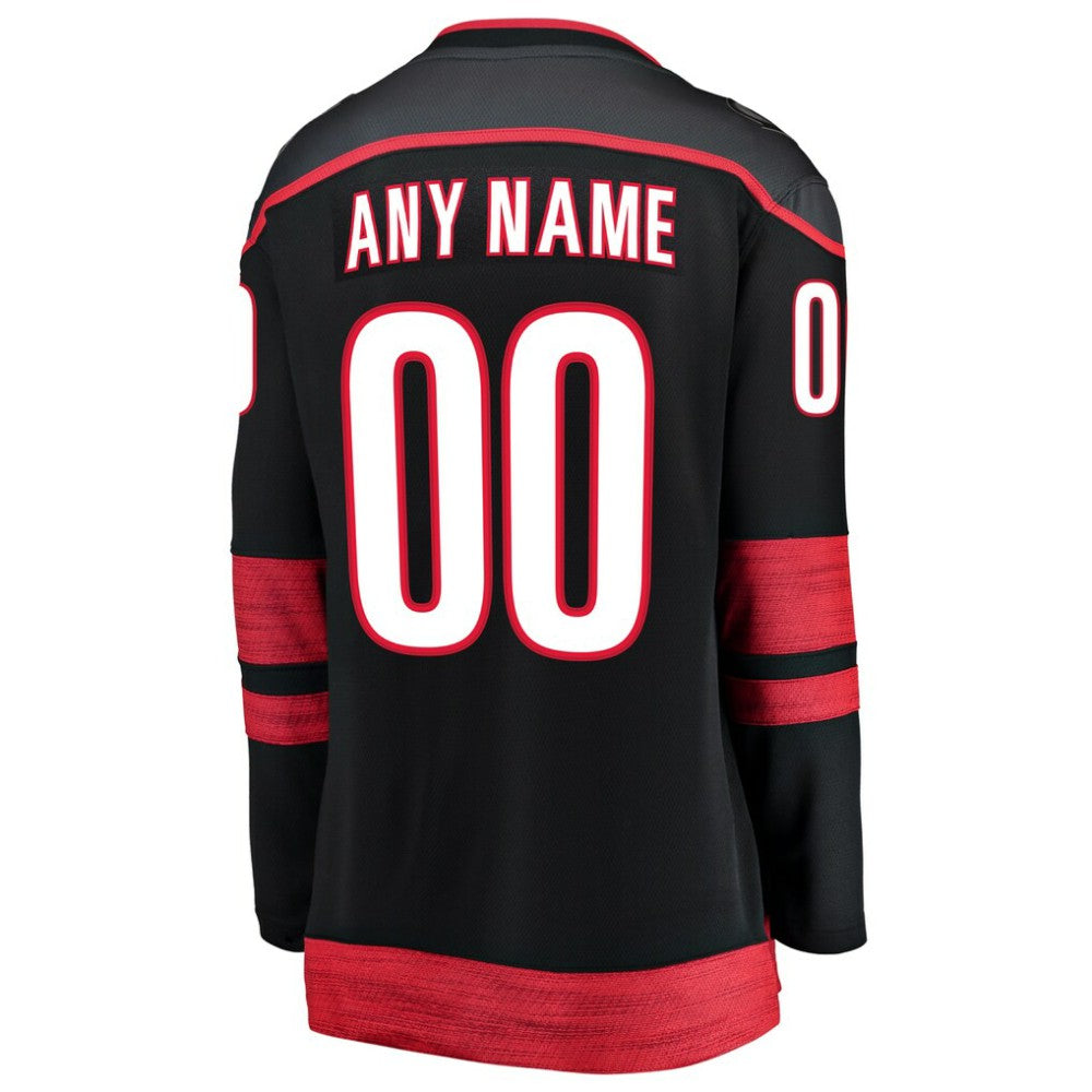 Carolina Hurricanes Fanatics Women's Home Breakaway Custom Jersey - Black | US 3239508