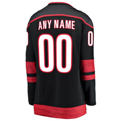 Carolina Hurricanes Fanatics Women's Home Breakaway Custom Jersey - Black | US 3239508