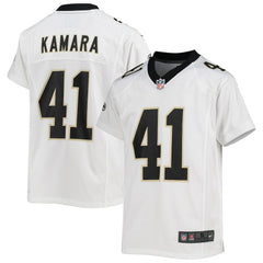 Alvin Kamara New Orleans Saints Youth Game Jersey - White Jerseys