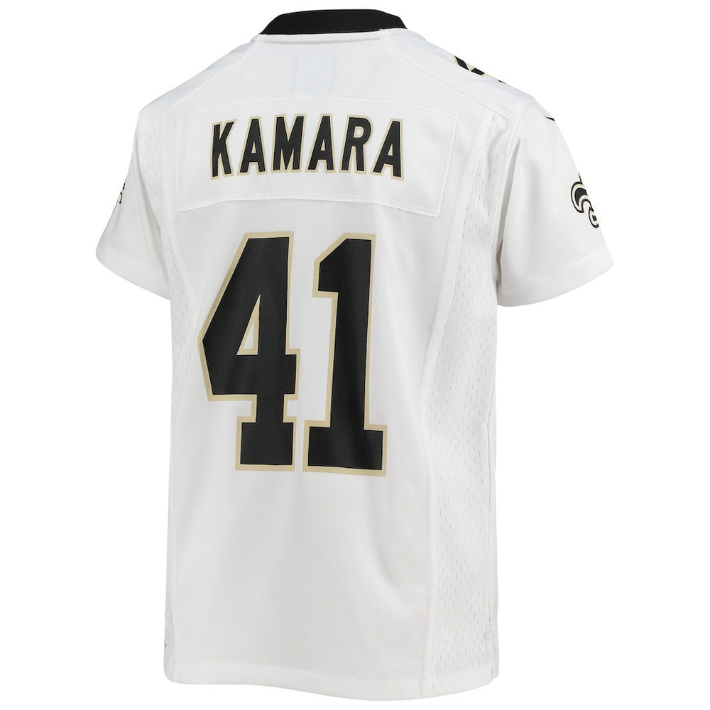 Alvin Kamara New Orleans Saints Youth Game Jersey - White Jerseys