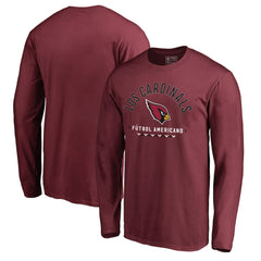 Arizona Cardinals Futbol Americano Long Sleeve T-Shirt - Cardinal T-shirts