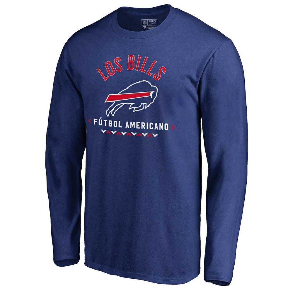 Buffalo Bills Futbol Americano Long Sleeve T-Shirt - Royal T-shirts