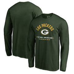 Green Bay Packers Futbol Americano Long Sleeve T-Shirt - Green T-shirts