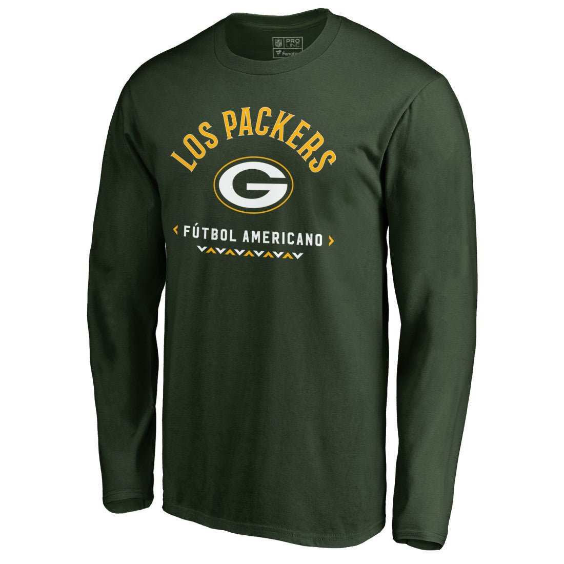 Green Bay Packers Futbol Americano Long Sleeve T-Shirt - Green T-shirts