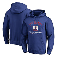 New York Giants Futbol Americano Pullover Hoodie - Royal Hoodies