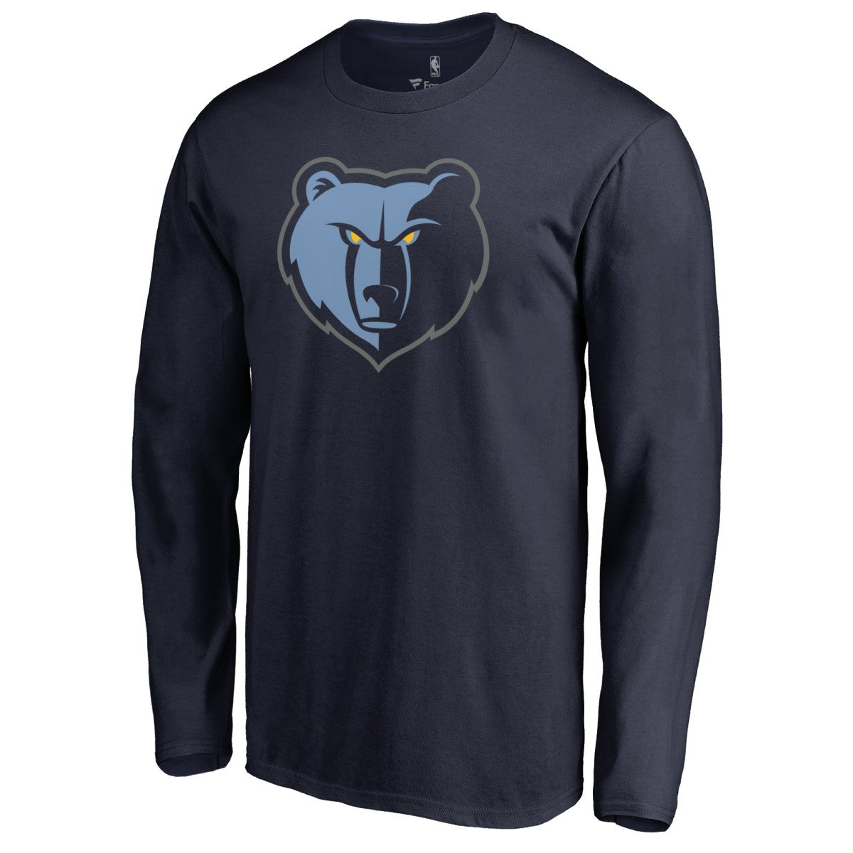 Memphis Grizzlies New Primary Logo Long Sleeve T-Shirt Navy