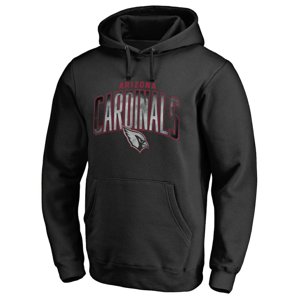 Arizona Cardinals Arch Smoke Pullover Hoodie - Black Hoodies