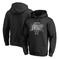 Dallas Cowboys Arch Smoke Pullover Hoodie - Black Hoodies