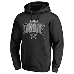 Dallas Cowboys Arch Smoke Pullover Hoodie - Black Hoodies