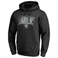Las Vegas Raiders Arch Smoke Pullover Hoodie - Black Hoodies