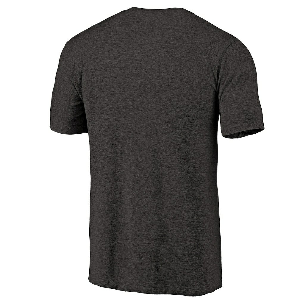 Philadelphia Eagles Primary Logo Left Chest Distressed Tri-Blend T-Shirt - Heathered Black T-shirts