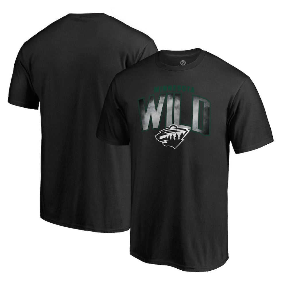 Minnesota Wild Arch Smoke T-Shirt - Black | US 3255495