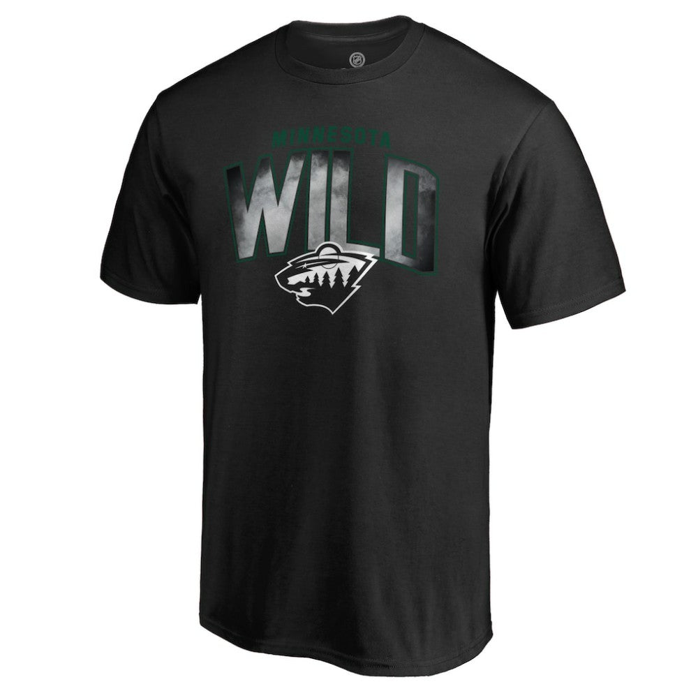 Minnesota Wild Arch Smoke T-Shirt - Black | US 3255495