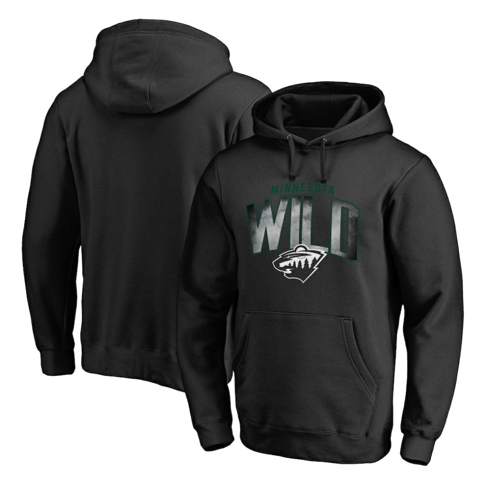 Minnesota Wild Arch Smoke Pullover Hoodie - Black | US 3255619
