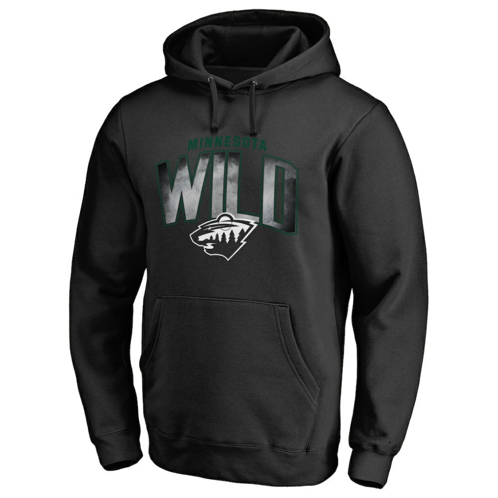 Minnesota Wild Arch Smoke Pullover Hoodie - Black | US 3255619