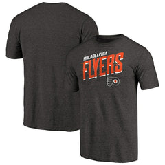 Philadelphia Flyers Slant Strike Tri-Blend T-Shirt - Black | US 3255850